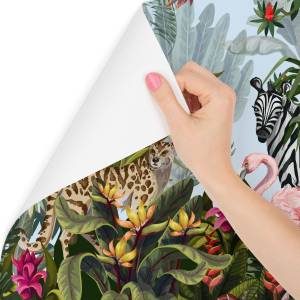 Papier Peint ANIMAUX Plantes Tropicales 460 x 300 x 300 cm