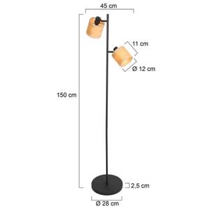 Stehleuchte Bambus Höhe: 150 cm