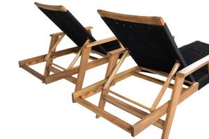 Chaise longue John Marron - Bois massif - 73 x 55 x 200 cm