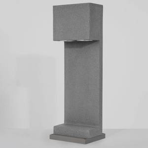 Wegeleuchte GRANTE Grau - Stein - 12 x 60 x 12 cm