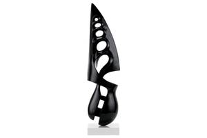 Sculpture moderne Wind in Your Sails Noir - Pierre artificielle - Matière plastique - 56 x 15 x 15 cm