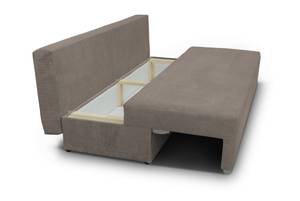 Schlafsofa FELLICJA Grau - Holzwerkstoff - 196 x 85 x 87 cm