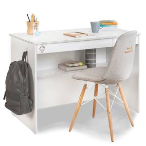 Bureau Snow Blanc - Bois manufacturé - 59 x 75 x 113 cm