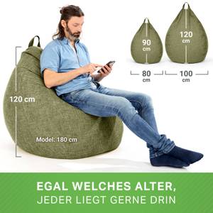 Pouf d'intérieur "Home Linen"-200 litres Vert