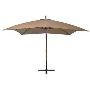 Parasol suspendu 3005780 Gris - Métal - Bois massif - 300 x 280 x 300 cm