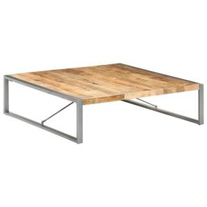 Couchtisch 3005456 Braun - Grau - Metall - Massivholz - Holzart/Dekor - 140 x 40 x 140 cm