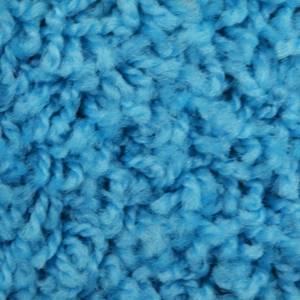 Shaggy-Teppich Barcelona Blau - Kunststoff - 300 x 3 x 300 cm