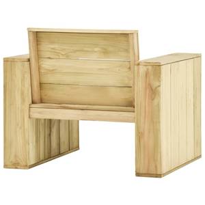 Salon de jardin Marron - Bois massif - Bois/Imitation - 75 x 31 x 75 cm