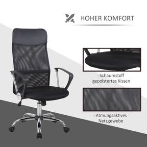 Bürostuhl ergonomisch A2-0093 Braun - Textil - 65 x 119 x 63 cm