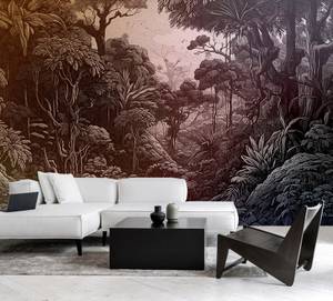 Fototapete Liana Walls by Patel Beige - Schwarz - Grau - Kunststoff - Textil - 400 x 270 x 0 cm