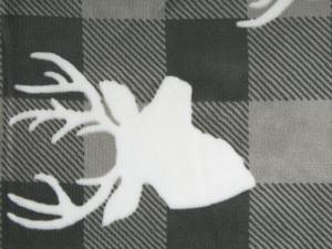 Couverture SHOREN Noir - Gris - Blanc - Textile - 150 x 2 x 200 cm