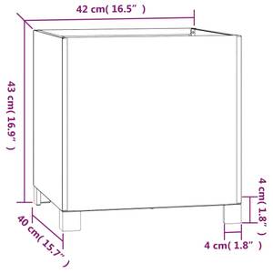 Pflanzgefäß (2er Set) 3028121 40 x 43 x 42 cm - Anzahl Teile im Set: 2