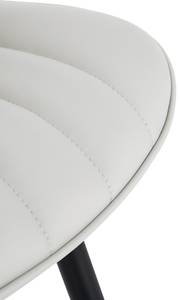 chaise salle à manger Brady Lot de 2 Blanc - Cuir synthétique