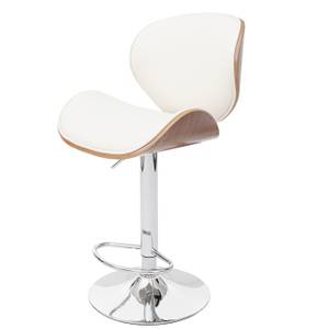 Tabouret de bar Arklow Beige - Imitation noyer