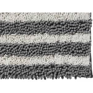 Tapis de bain 50x80cm Gris - Textile - 50 x 2 x 80 cm