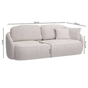 3-Sitzer-Sofa SAVOY Anthrazit