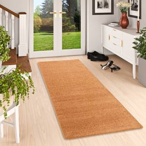 Hochflor Velours Läufer Teppich Luna Orange - 100 x 200 cm