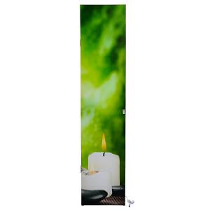 LED-Paravent Spanische Wand Holzart/Dekor - Holz teilmassiv - 160 x 180 x 2 cm