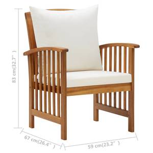 Garten-Lounge-Set (5-teilig) 3004232-4 Weiß