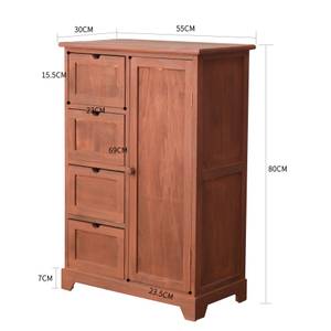 Chiffonnier Sandalo Marron - Bois massif - 30 x 80 x 55 cm