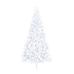 Arbre de noël artificiel moitié Blanc - Métal - Matière plastique - 115 x 180 x 115 cm