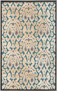 Teppich Aziz Grau - Gelb - Textil - 80 x 1 x 120 cm