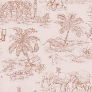 papier peint animaux de la jungle 7133 Rose foncé