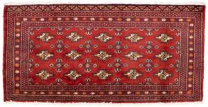 Turkaman - 130x60cm Rot - Naturfaser - 60 x 1 x 130 cm