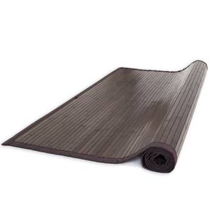 Tapis angulaire en bambou 203 Marron - Marron foncé - 200 x 200 cm