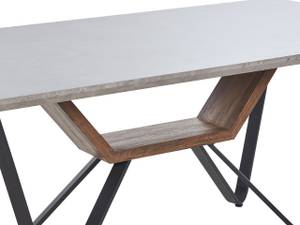 Table de salle à manger BANDURA Noir - Gris - Bois manufacturé - 90 x 74 x 180 cm