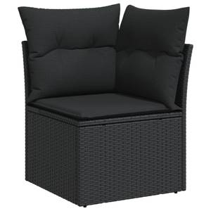 Gartensitzgruppe K6284(8-tlg) Schwarz - Massivholz - 69 x 62 x 62 cm