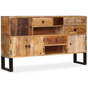 Sideboard 244938 Braun - Holzwerkstoff - Metall - Massivholz - Holzart/Dekor - 140 x 80 x 30 cm