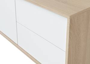 Fernsehschrank Cary Weiß - Holzwerkstoff - 130 x 47 x 41 cm