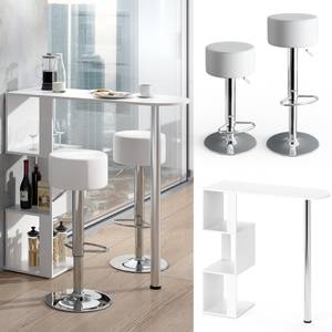 Ensemble de table de bar Vincent 33330 Blanc