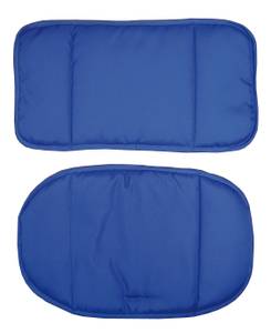 Sitzverkleinerer 2-teilig blau Blau - Textil - 25 x 1 x 46 cm