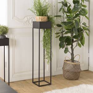 Sellette carrée / porte plantes GM noire Noir - Métal - 18 x 81 x 18 cm