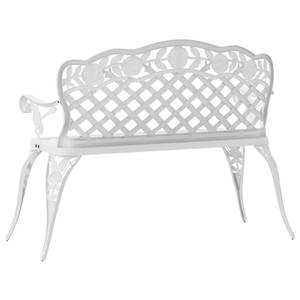 Banc de jardin 3010970 Blanc - Métal - 108 x 83 x 60 cm