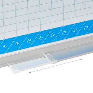 Whiteboard Planer Weiß - Metall - 90 x 60 x 5 cm