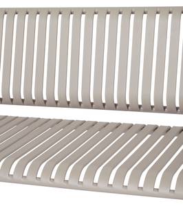 Banc de jardin Stella lot de 2 Gris - Métal - 125 x 83 x 45 cm