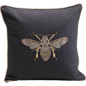Coussin abeille Noir - Textile - 40 x 40 x 6 cm