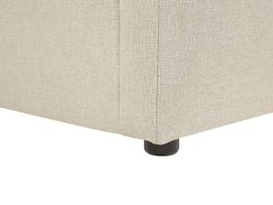 Doppelbett RENNES Beige - Schwarz - 190 x 101 cm