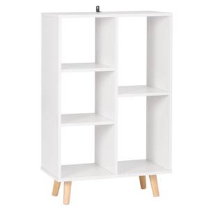 Bücherregal Blanca Weiß - Holzwerkstoff - 60 x 95 x 30 cm