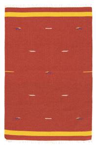 Kelim Modern - 180x120cm Rot - Naturfaser - 120 x 1 x 180 cm