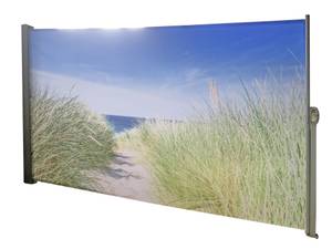 Seitenmarkise Nordseeküste Grau - Textil - 9 x 160 x 300 cm