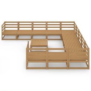 Gartenmöbel-Set (12-teilig) 3009725-2 Massivholz - Holzart/Dekor - 70 x 30 x 70 cm