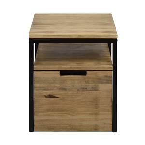 Table de chevet Icub3 40x40x45cm Noir Noir - Bois massif - Bois/Imitation - 40 x 47 x 40 cm