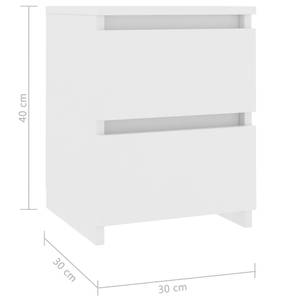 Table de chevet 299420-1 (lot de 2) Blanc - Nombre de pièces dans le lot : 2