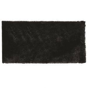Tapis de bain 60x120cm Noir - Textile - 60 x 2 x 120 cm