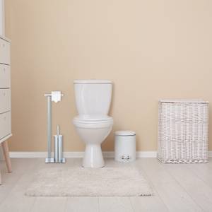 Verchromte WC Garnitur Silber - Metall - Kunststoff - 20 x 72 x 17 cm