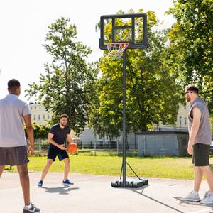 Basketballständer A61-024 Braun - Kunststoff - 75 x 370 x 110 cm